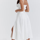 Poletna obleka z bustom