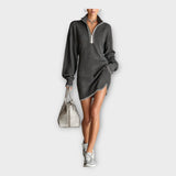 Pleteni pulover s sproščeno eleganco