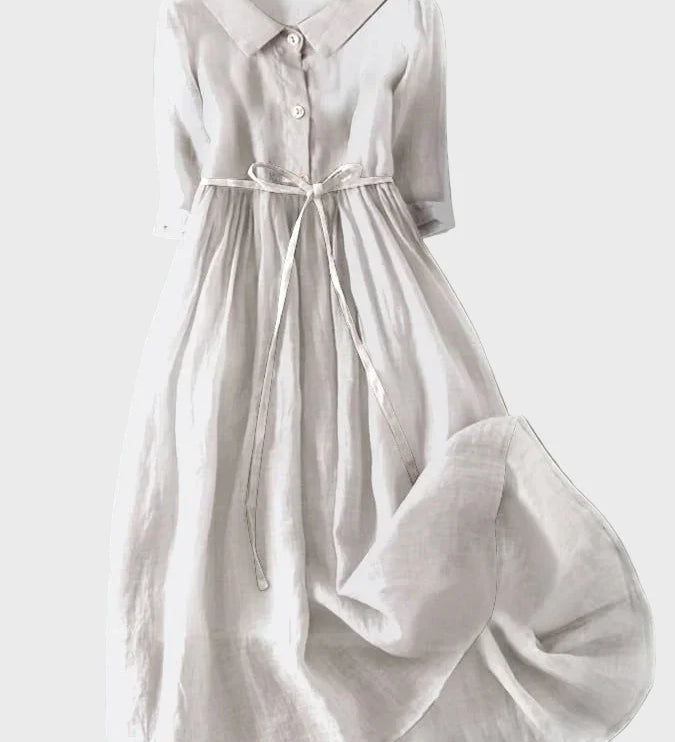 Obleka z Elegantnim Ovratnikom