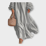 Zračno dolgo obleko z elegantnimi detajli