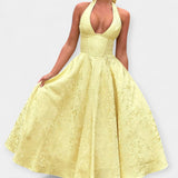 Midi obleka z odprtim hrbtom in stiliziranim korzetom