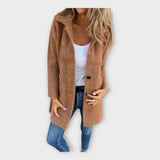 Wool Coat with Elegant Closure