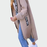 Dolgi plašč s kapuco