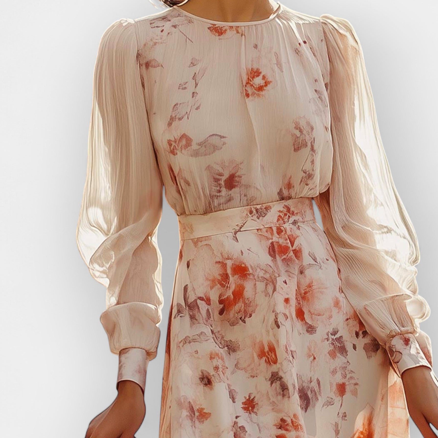 Romantična obleka z naborki