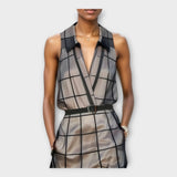 Eleganten plašč z modernimi podrobnostmi in izpopolnjenim oblikovanjem