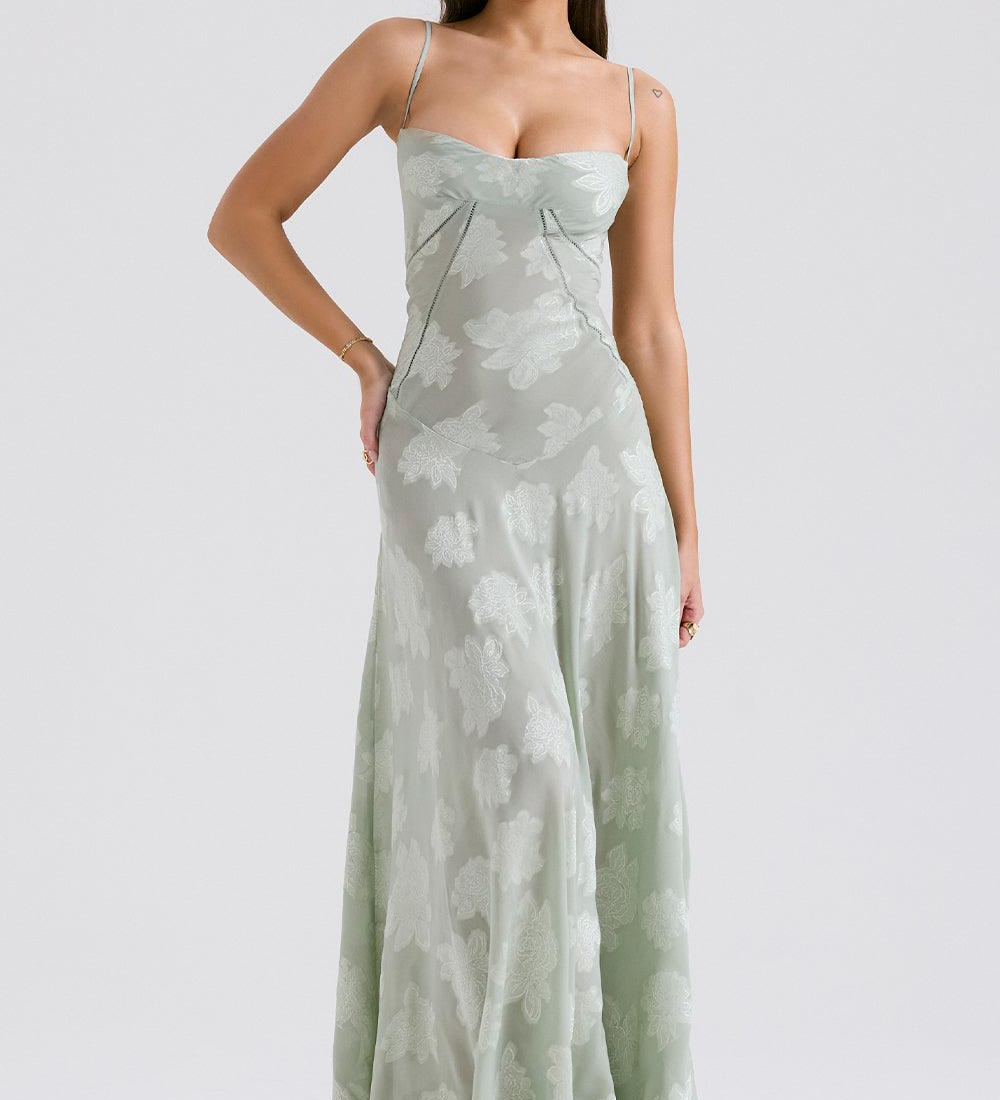 Dolga cvetlična obleka