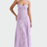 Dolga cvetlična obleka