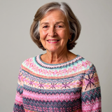 Pleteni Pulover z Impresivnim Motivi