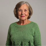 Pleteni Pulover z Naravnim Motivom