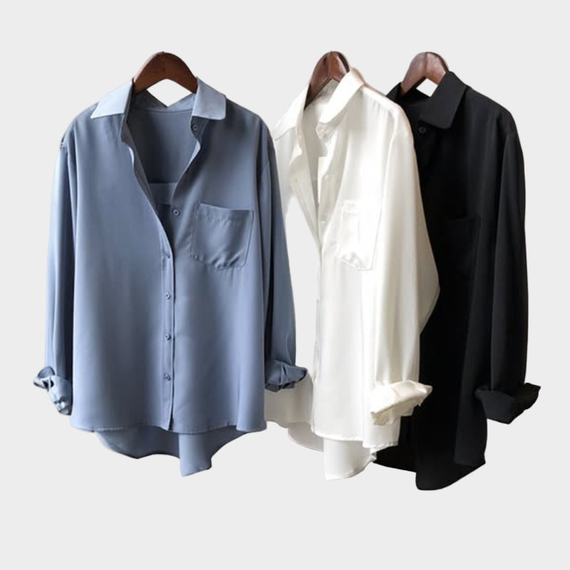 Srajca s Elegantno Silhueto in Modernimi Podrobnostmi