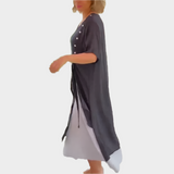 Klasčna Maxi Obleka v Enotni Barvi