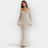 Maksi Posebna Večerna Obleka