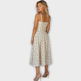 Midi obleka s korzetom