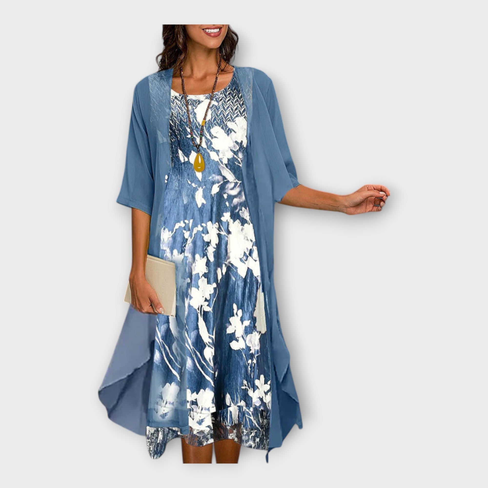 Zračno Obleko z Zunanjim Jopičem in Motivom