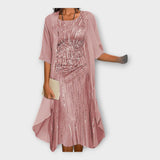 Zračno Obleko z Zunanjim Jopičem in Motivom