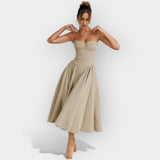 Izpopolnjena Midi Obleka za Poletje