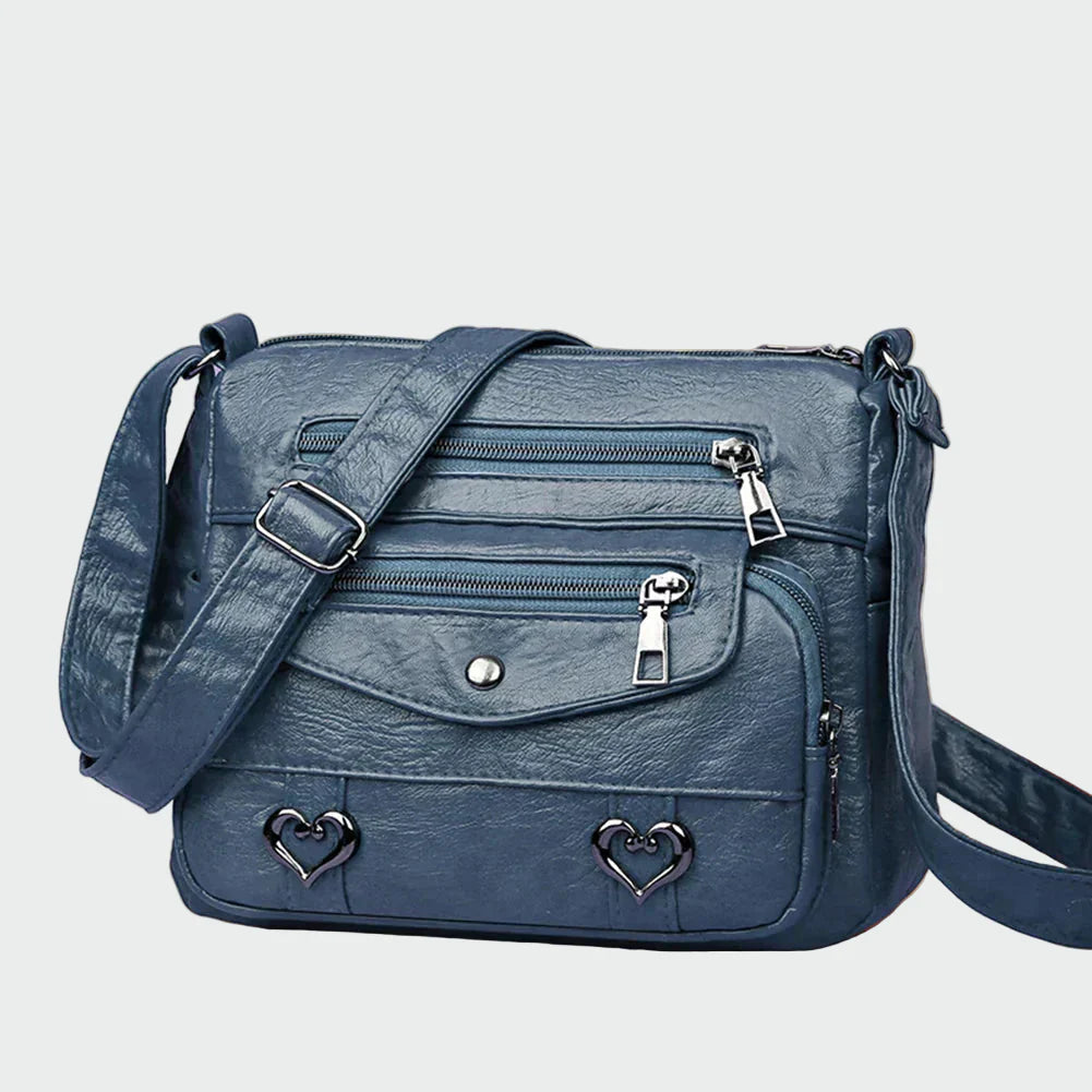 Mehka usnjena torba za ročno prenašanje