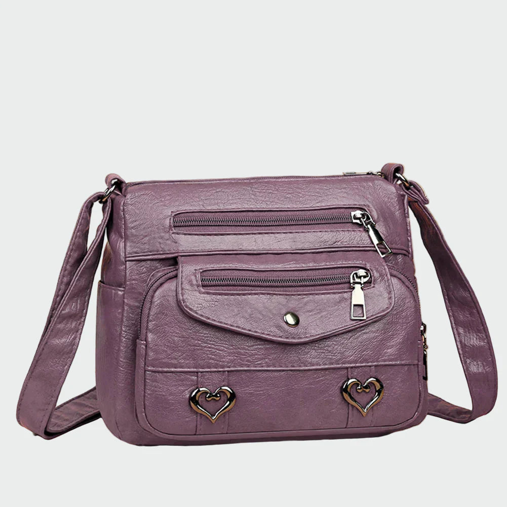 Mehka usnjena torba za ročno prenašanje