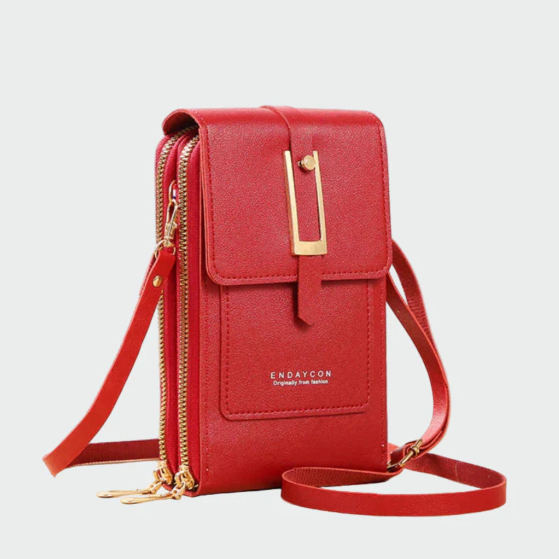 Eleganten usnjen torbica za čez ramo