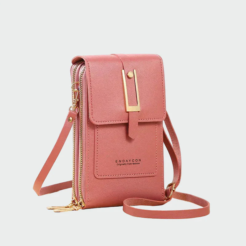 Eleganten usnjen torbica za čez ramo